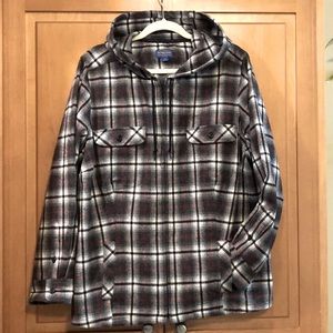 Pendleton wool zip hoodie shirt